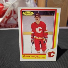 Gary Suter 1986-87 O-Pee-Chee Hockey Rookie Card #189. rookie card picture