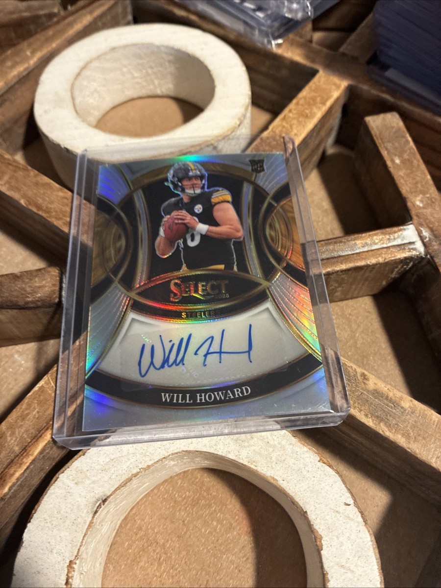 2025 Panini Select Will Howard SILVER PRIZM Rookie Auto Card SSP