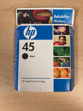 Genuine HP 45 51645A Black Ink Deskjet - NEW - Free Shipping  HP45