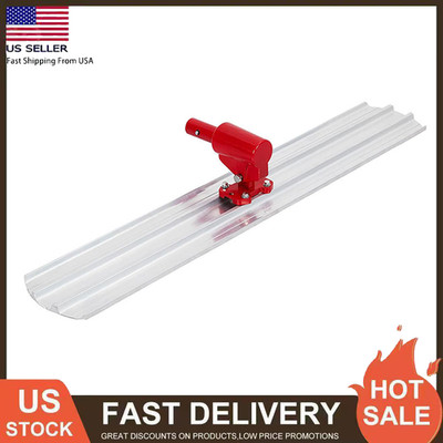 48'' x 8'' Bull Float Concrete Float Kit Round End Magnesium Bull Float w/ Bracket