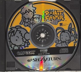 Sega Saturn Pocket Fighter - Case + Disk + Manual - Tested