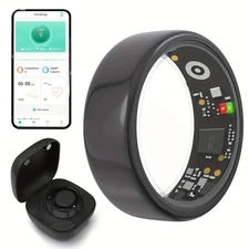 Smart Ring Health Tracker Calories/Heart Rate/Blood Oxygen/Sleep Monitoring IP68