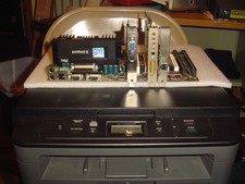 vintage retro gaming motherboard combo cpu ram vid sound and network cards ect.