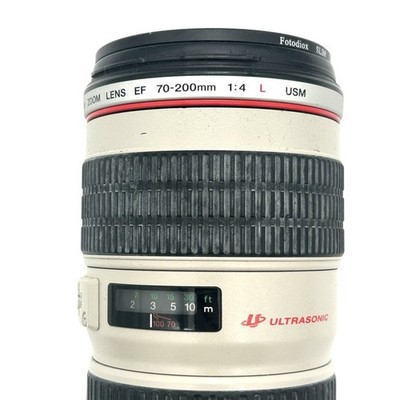 Canon EF 70-200mm f/4L USM Telephoto Zoom Lens w/ ET-74 Hood & Fotodiox Filter