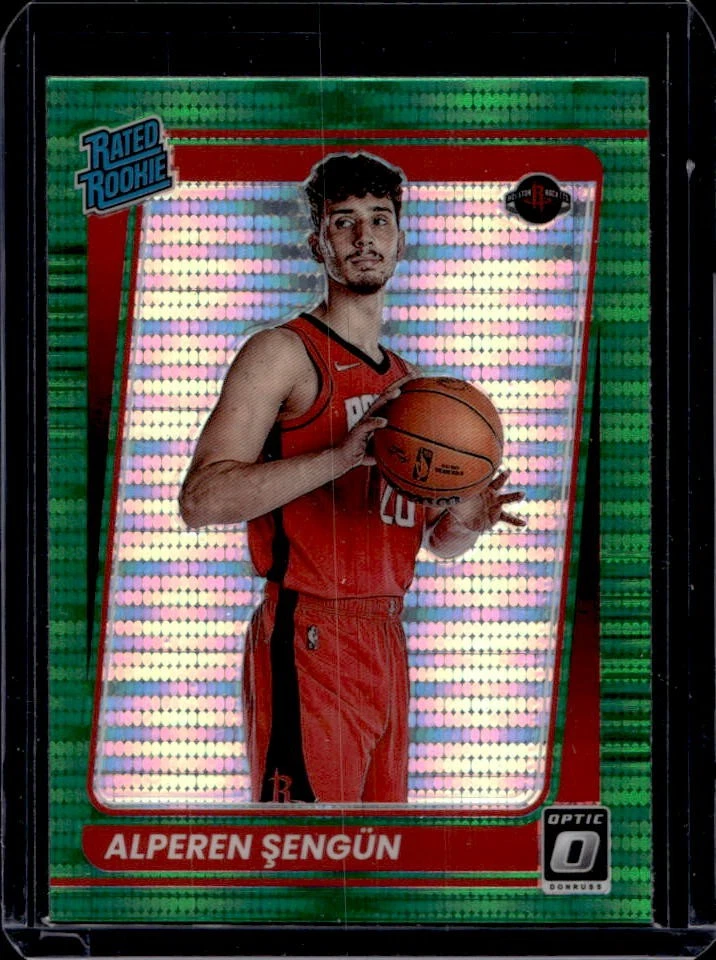 2021-22 Donruss Optic Alperen Sengun Fanatics Green Pulsar Prizm RC #169