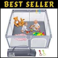 Portable Baby Playpen - Effortless Setup  Travel Crib