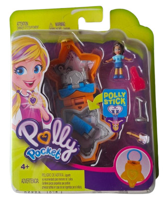 Polly Pocket FRY32 Rockstar Schatulle Musik Studio Shani Puppe OVP Mattel Neu
