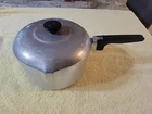 Wagner Ware Sydney O Magnalite 4 QT Sauce Pot 4684-P with Lid Double Spouts VTG
