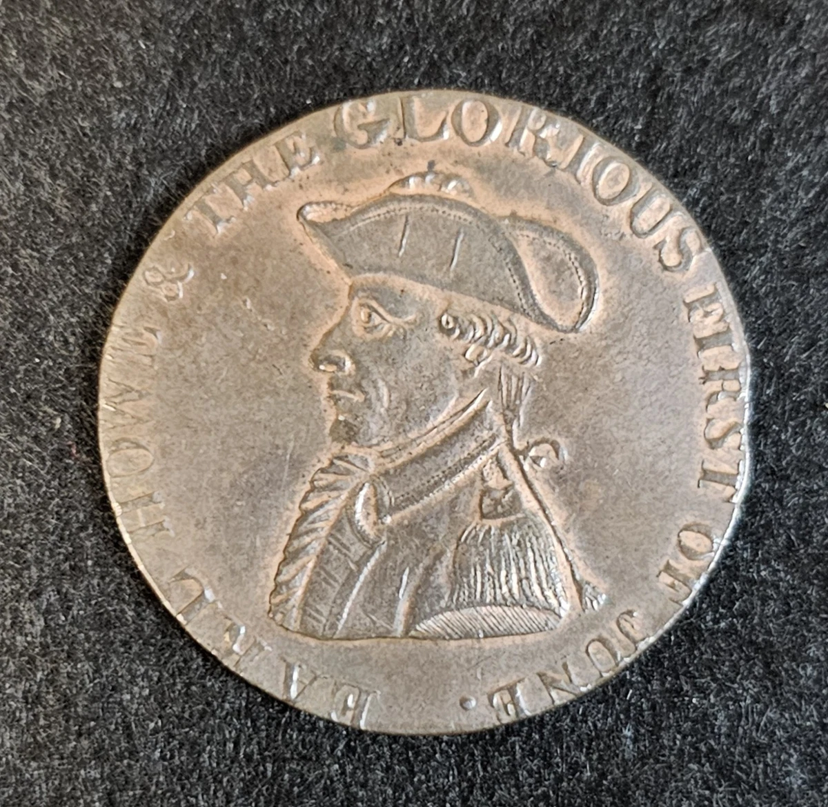 T*a様 1794年英国ケント州ランバーハースト ハーフペニー・トークン﻿銅貨