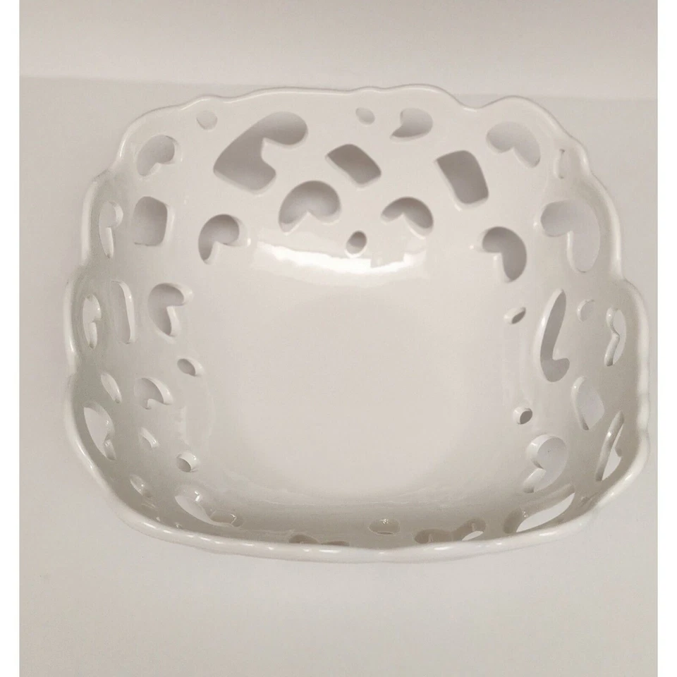 Tabletops Gallery Serving Baskets/Bowls High Fired Porcelain Set Of 2 Oven Safe - Image 2 of 4