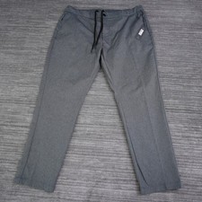 Shaquille O'Neal XLG Mens 3XLT Grey Heather Tapered Fit Wicking Pants NWT New