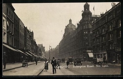 Ansichtskarte London, Brompton Road 