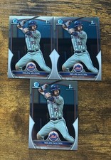 (3)  2023 Bowman Chrome Draft #BDC96 Nolan McLean RC #X16594