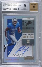 2018 Contenders Championship Ticket 25/49 Kerryon Johnson BGS 9 MINT Auto 01bj