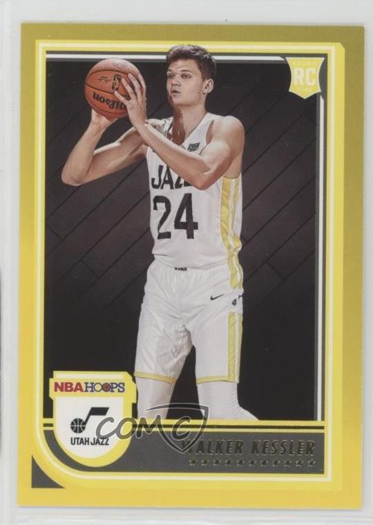 2022-23 Panini NBA Hoops Rookies Yellow Walker Kessler #252 Rookie RC 0c3