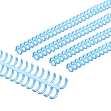 12mm(1/2") Spiral Binding Coils, 15 Pcs Spirals 85 Sheet, Sky Blue