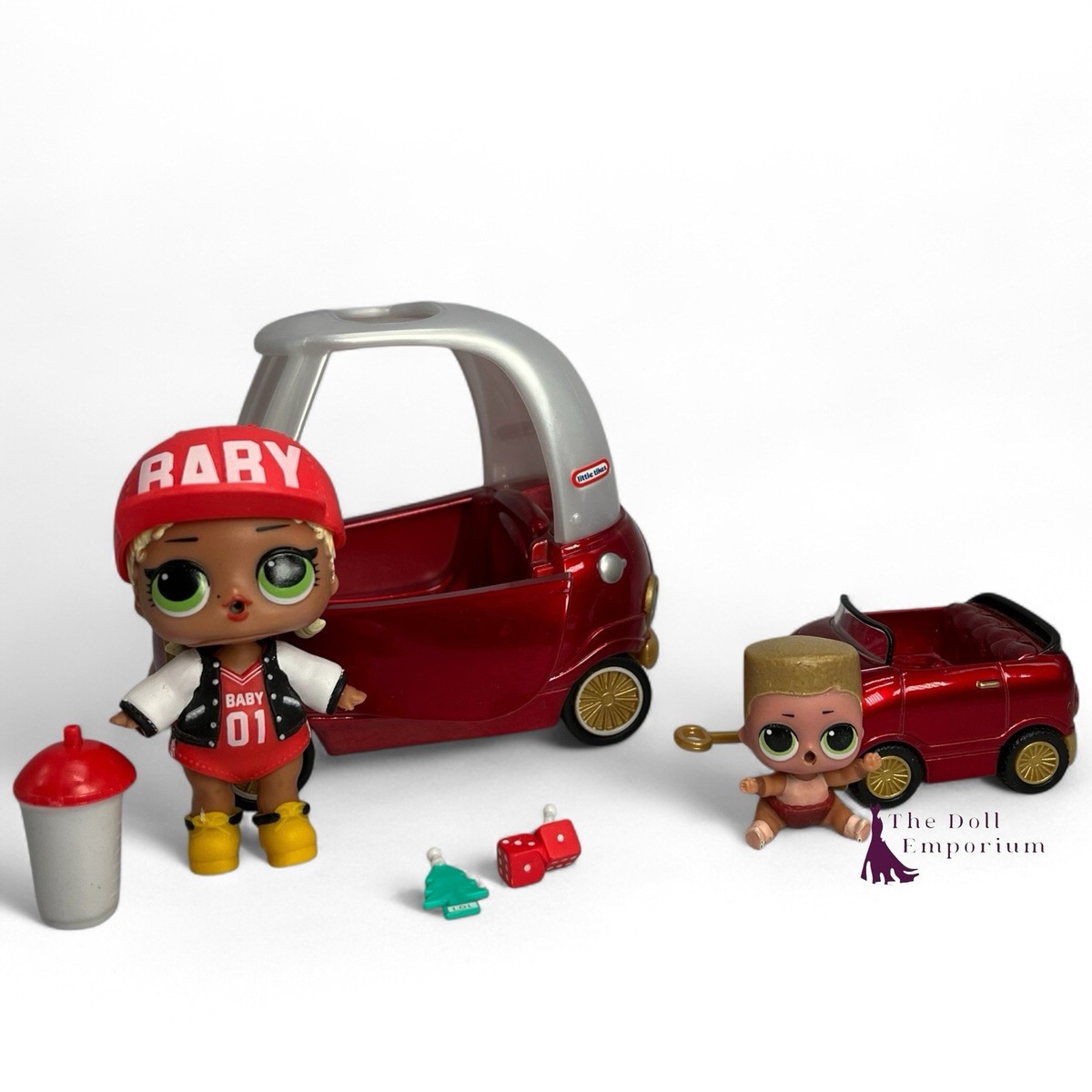 LOL Surprise Series Red/White MC Swag Little Tikes Cozy Coupe