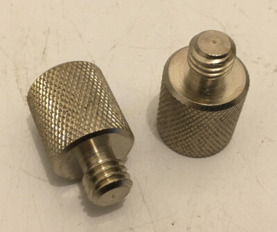 3/8'' Male to 5/8'' Female- NOS- Qty. 2 Microphone Stand Adapter- mic mic mic