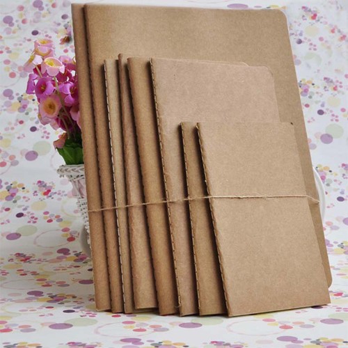 B5 Large Kraft Bulk Plain Sketchbook Journal Diary Notebook with Blank