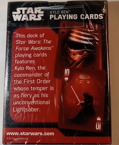 Star Wars The Force Awakens Kylo Ren Playing Game Cards New Sealed - Picture 2 of 5