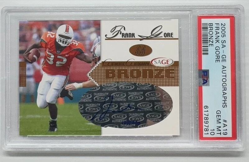 Frank Gore SA-GE Autographs #A19 Bronze