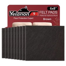 Felt Furniture Pads 8"x6" Self-Adhesive Floor Protectors for Hardwood Floors
