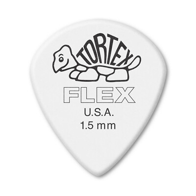 Jim Dunlop Tortex Flex Jazz III XL 1,50 mm Plektren - (Tasche mit 12 Plektren)