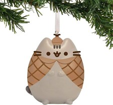 Department 56 Pusheen Detective Cat Hanging Christmas Ornament, 2.5 inch