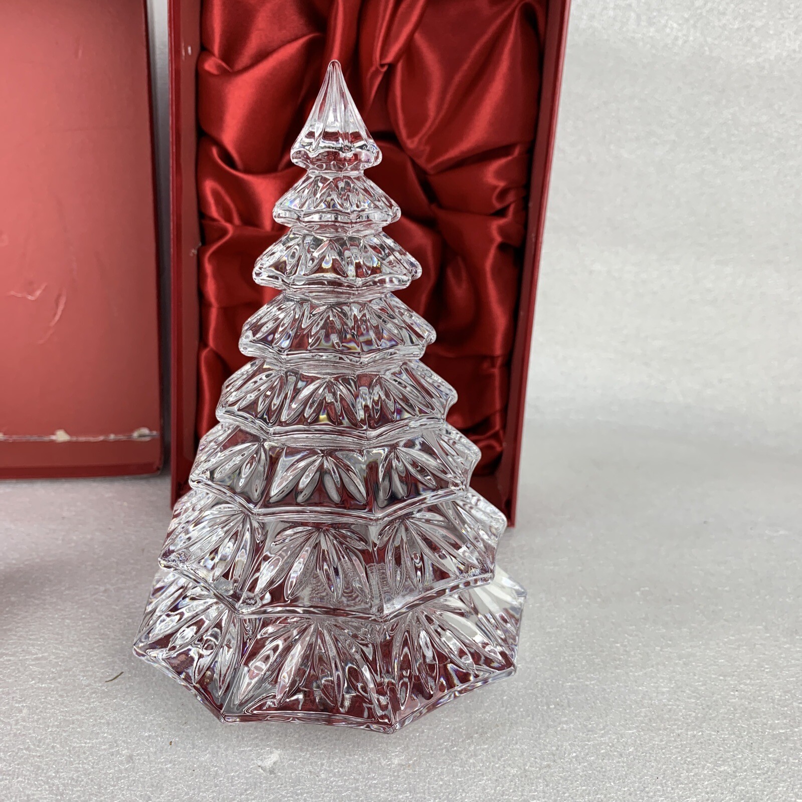 Waterford Crystal Christmas Tree Sculpture Clear 6.5” In The Original