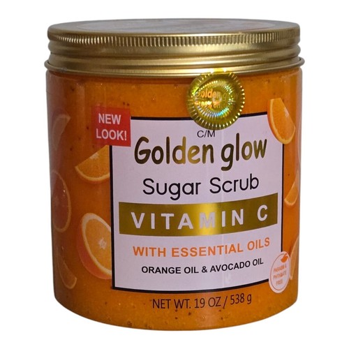 Golden GLOW Vitamin C Sugar Scrub With Essential Oils. - Picture 4 of 6