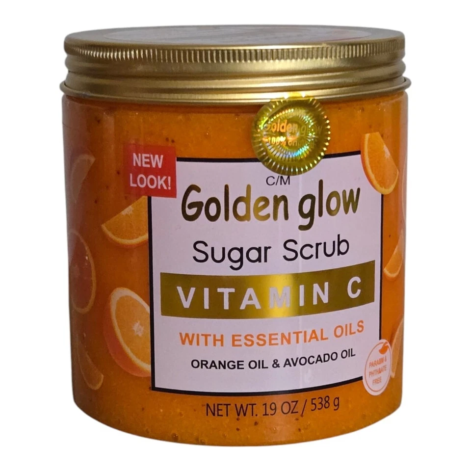Golden GLOW Vitamin C Sugar Scrub With Essential Oils. - Image 4 of 4