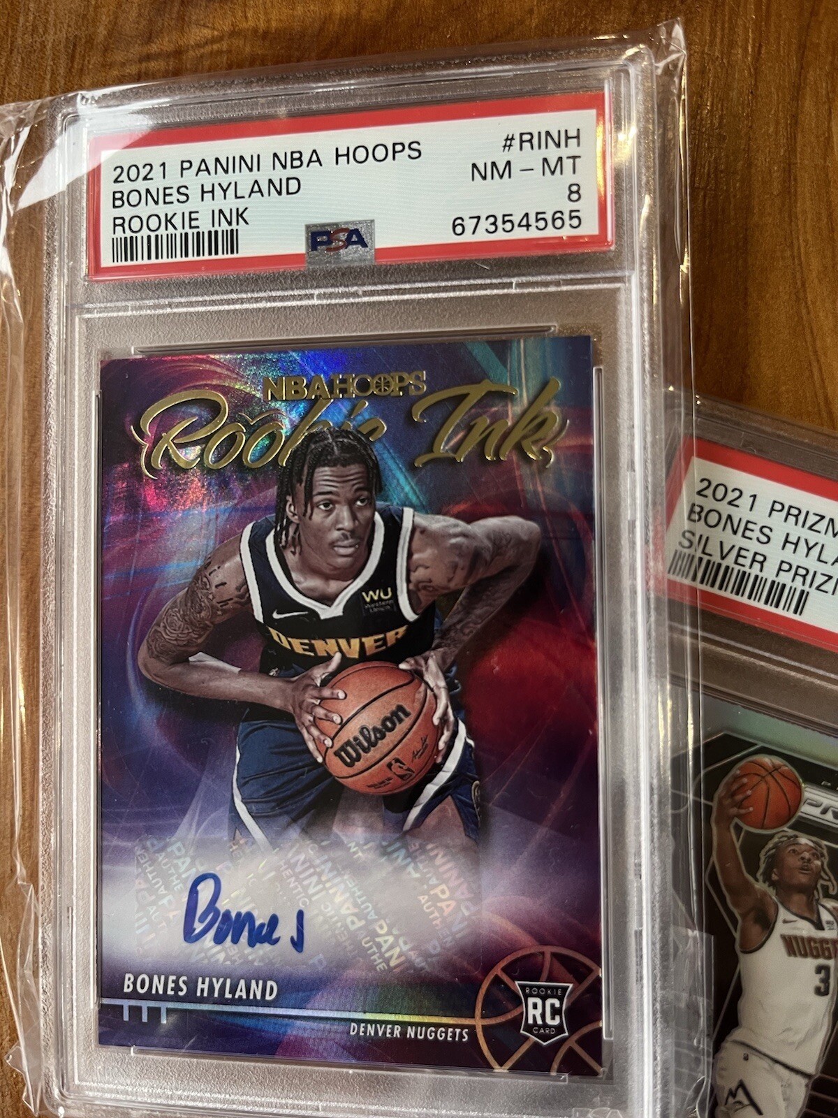 NBA DONRUSS Bones Hyland RC サインカード Amazon.com: 2021-22 Panini Donruss Holo Pink Laser Parallel