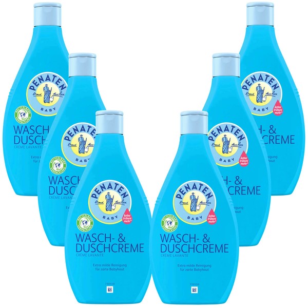 6X 400Ml Penaten Wasch- Und Duschcreme Extra Milde Reinigung FüR Zarte Babyhaut-image