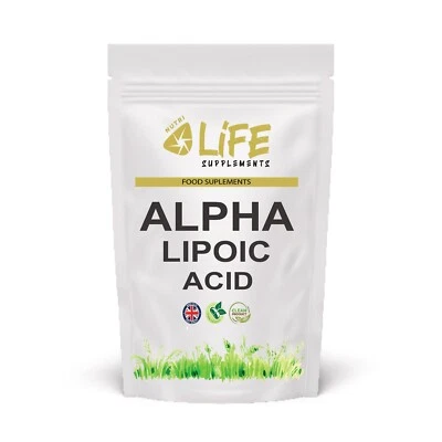 NUTRI LIFE SUPPLEMENTS Alpha Lipoic Acid 500mg Capsules 99% ALA Natural UK Clean Supplements