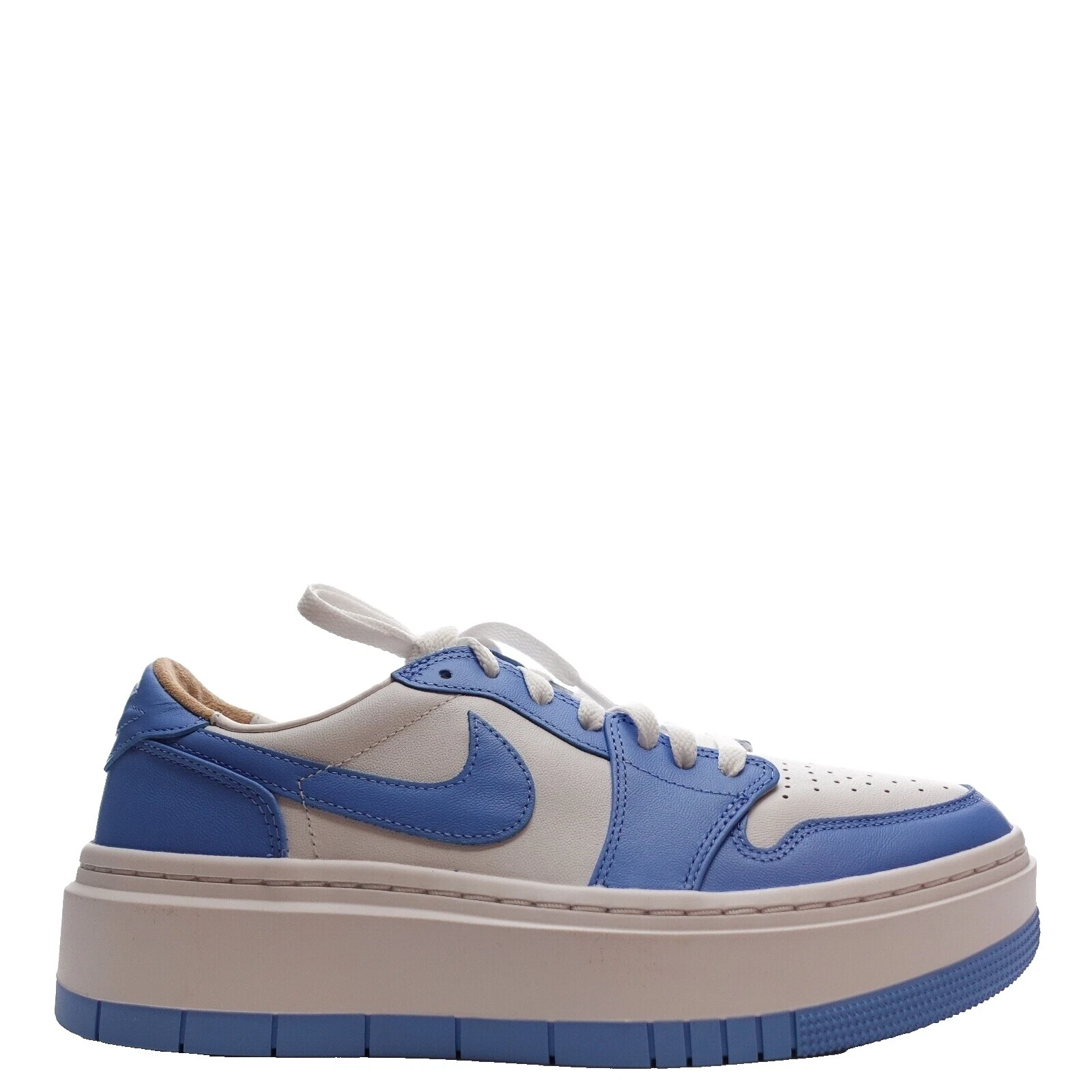 White Leather Upper Geometric Athletic Shoes for Women