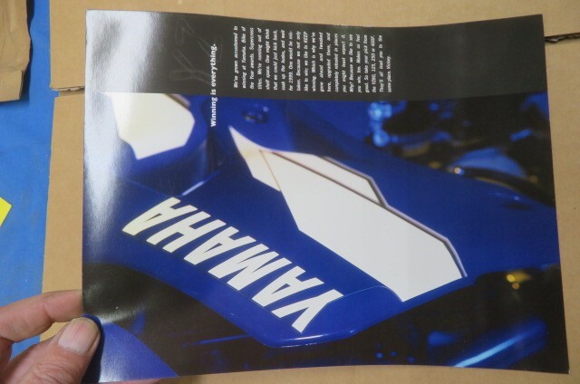 NOS Yamaha YZ Model Range Brochure, 1999, YZ400F, YZ250, YZ125