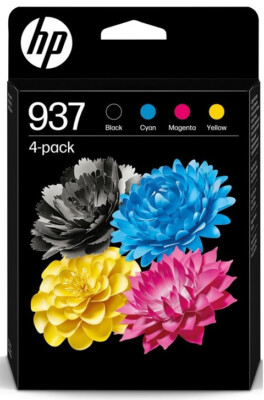 HP 937 Schwarz Cyan Magenta Gelb Tintenpatrone für HP OfficeJet 9125er SET