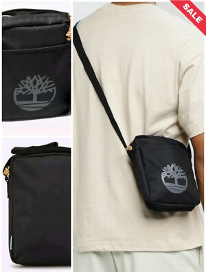 Timberland Thayer Borsa a Tracolla Nero Acqua Resistente Logo