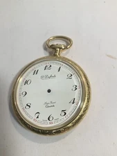 Vintage New Old Stock Arnex Gold Plate Pocket Watch Case with DuFonte Dial 48mm