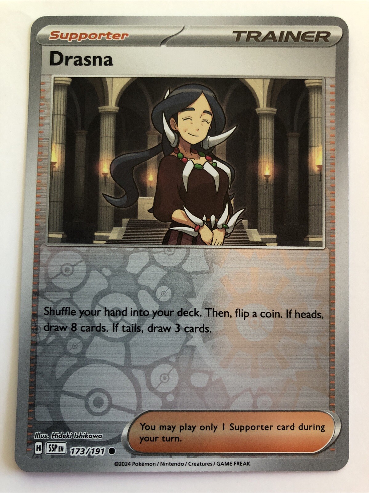 Pokémon TCG Surging Sparks Drasna Reverse Holofoil 173/191 NM