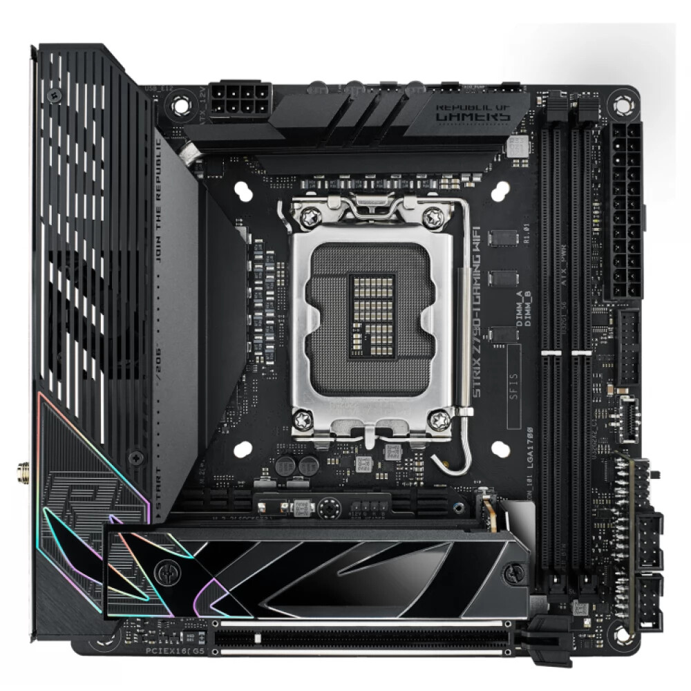 ASUS ROG STRIX Z790-I GAMING WiFi Motherboard, DDR5 7600+ ASUS ROG STRIX Z790-I GAMING WiFi Motherboard, DDR5 7600+