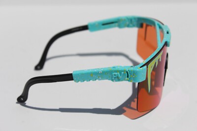 PIT VIPER The Motorboat Sunset Sunglasses Blue/Pink/Orange  display picture 2