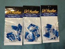 (LOT OF 3) Southern Pro Bait Litl Hustler Crappie Tube Blue/white 10pk