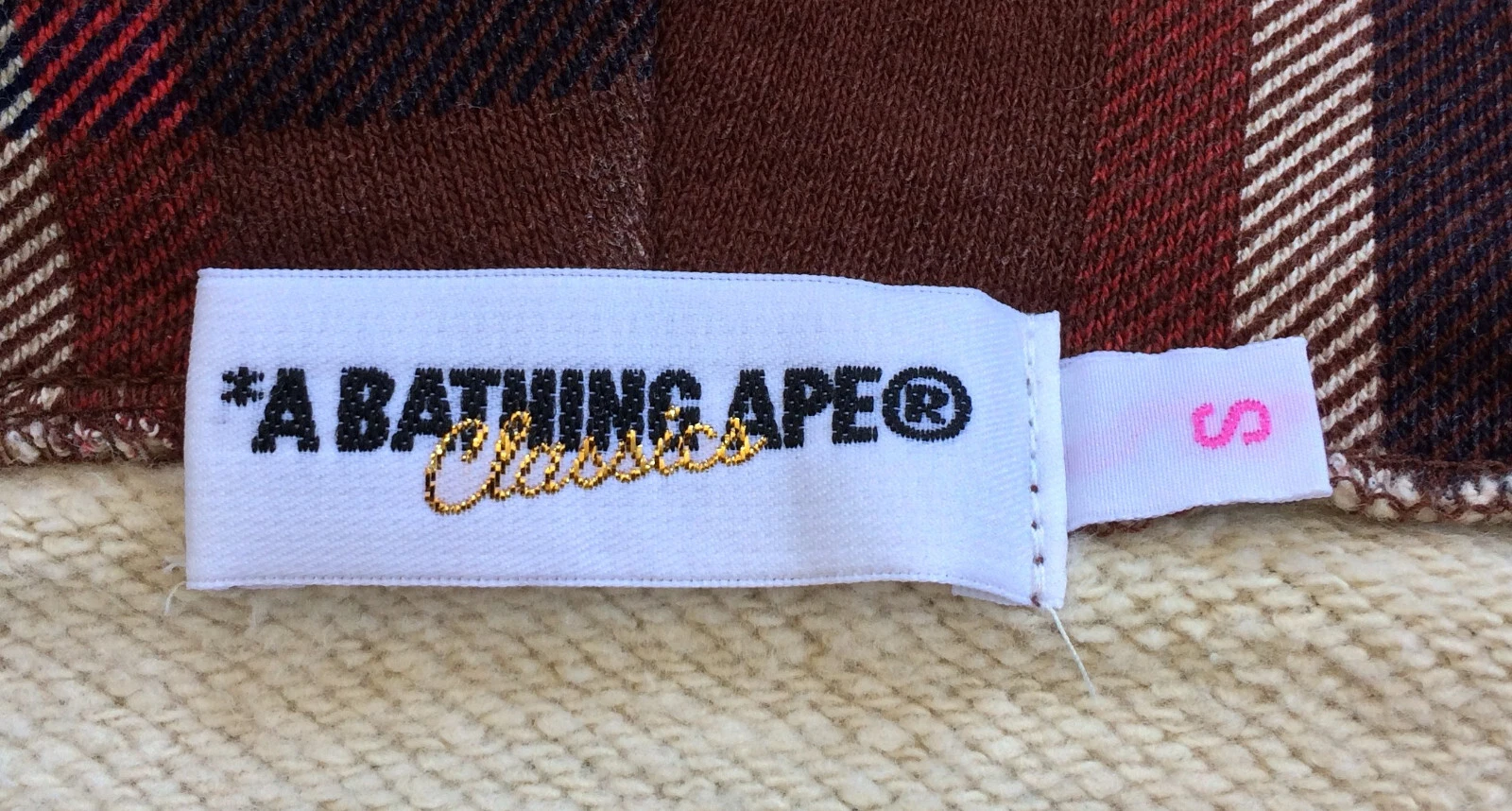 A BATHING APE (BAPE) Felpa con cappuccio e zip intera Bape 15th Anniversary Plaid Shark