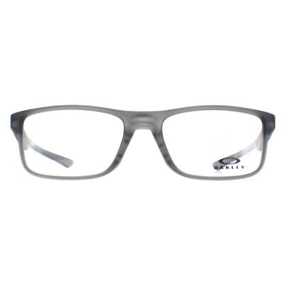 Oakley Brille Brillengestell OX8081 Plank 2.0 8081-17 Satin Grey Smoke Herren 53mm