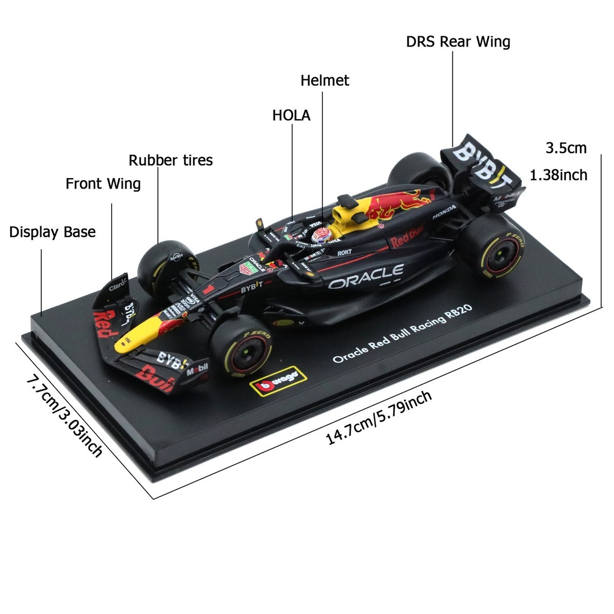 2024 F1 Max Verstappen RB20 Red Bull Honda Diecast Racing