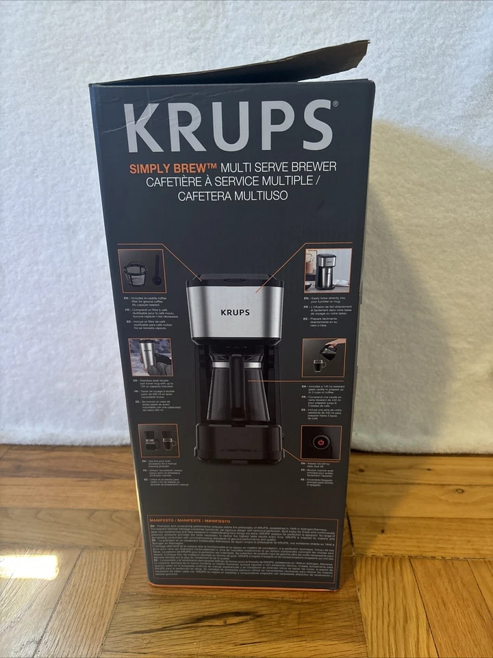 KRUPS Coffee Maker, Simply Brew - Multi-Serve 4-in-1 - NEW IN BOX - Image 4 of 4