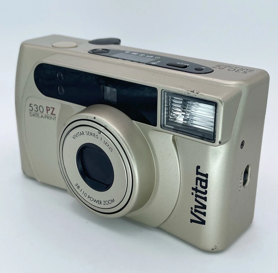 Vintage 1997 Vivitar PZ 530 Date-A-Print 35mm Film Camera 38-110mm Zoom TESTED - Image 3 of 4