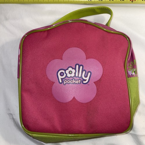 Polly Pocket Pink and Chartreuse Lunchbox, Doll Case 2007. B4 - Picture 2 of 9