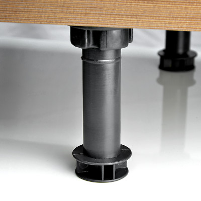 SET 4x Verstellbar Küchenfuße + 2x Befestigungsclip Möbel Schrankfüße Küchenfuß
